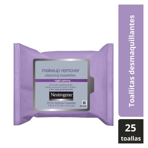 Comprar Neutrogena Toallitas Desmaquillantes Faciales Night Calming Con 25 Piezas