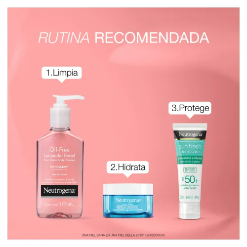 Gel Limpiador Facial Neutrogena Oil Free Toronja Ácido Salicílico 177 Ml