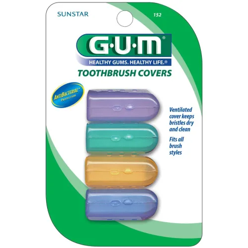 Gum Accesorios Dentales Capuchón Para Cepillo Con 4 Piezas