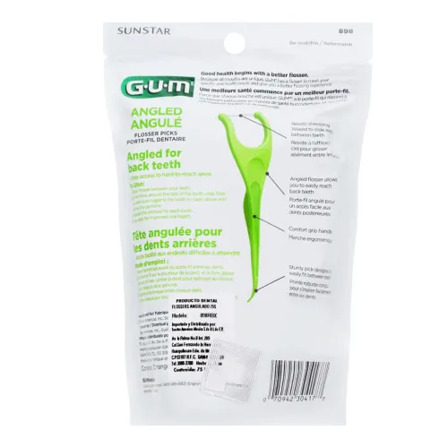 Hilo Dental Sunstar Gum Flossers Con Mango 75 Piezas