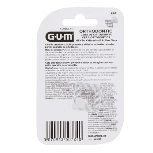 Comprar Gum Cera De Ortodoncia Sabor Menta Con 1 Pieza