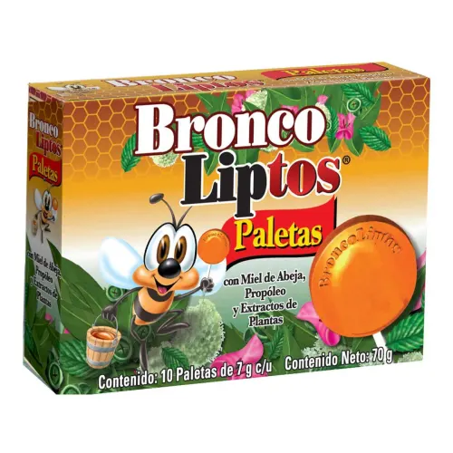 Comprar Broncoliptos Paletas De Caramelo Con 10 Piezas