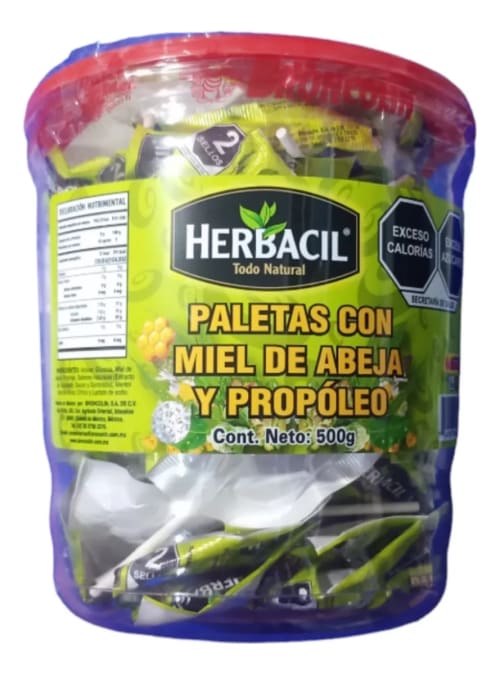 Comprar Herbacil Paleta Miel 1 Vitro 504 G