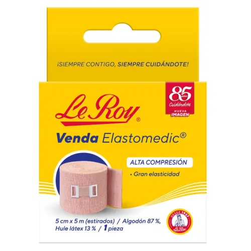 Comprar Le Roy Elastomedic Venda 5Cmx5M Con 1 Pieza