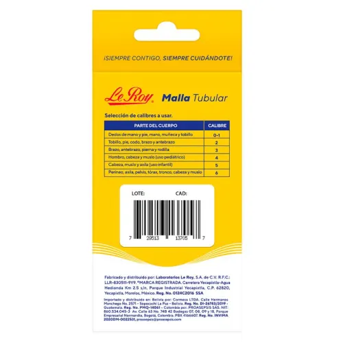 Malla Tubular Calibre 5X2M Con 1 Pieza