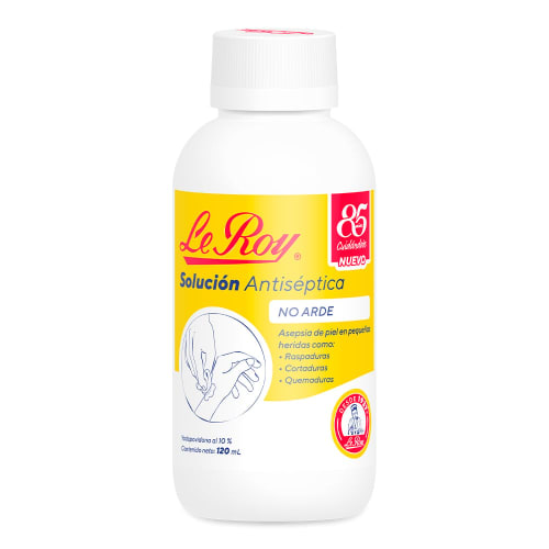 Yodopovidona Solución Antiséptica Con 120 Ml