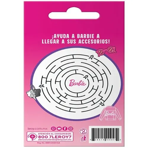 Barbie Venditas Adhesivas Caja Con 10 Pz