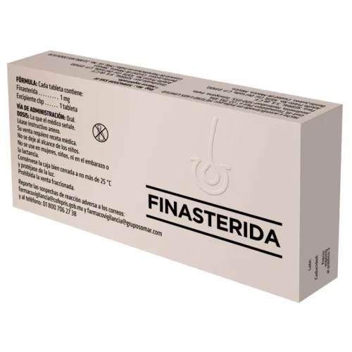 Finasterida 1 Mg Con 30 Tabletas
