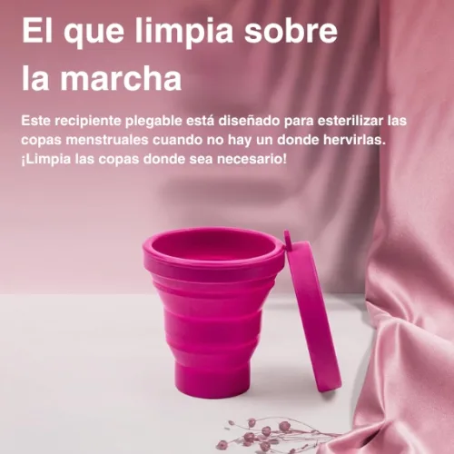 Vaso esterilizador universal para copa menstrual