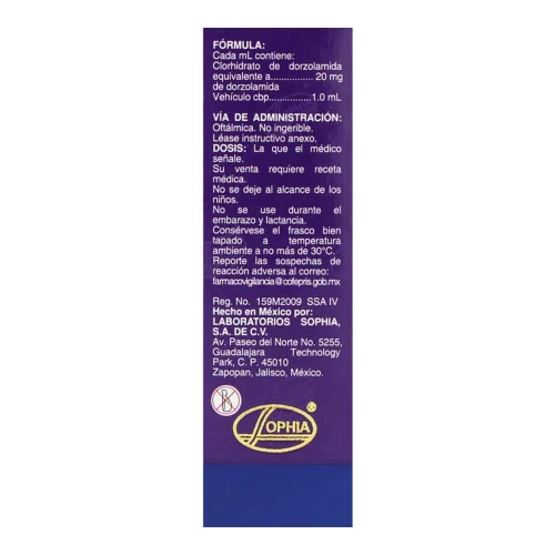 Iopzox Ofteno 20 Mg Solución Oftálmica 5 Ml