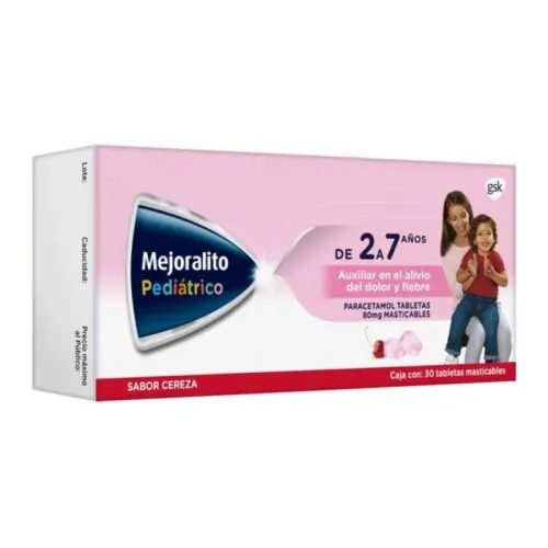 Comprar Mejoralito Pediátrico 80 Mg Con 30 Tabletas