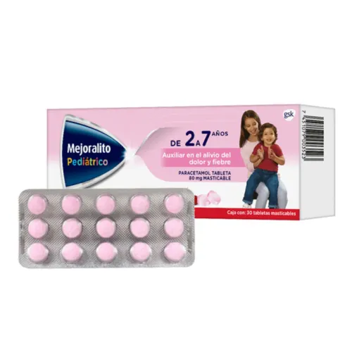 Mejoralito Pediátrico 80 Mg Con 30 Tabletas