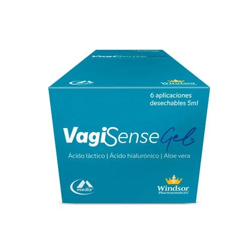 Vagisense Gel Hidratante Vaginal Con 6 Aplicadores De 5 Ml