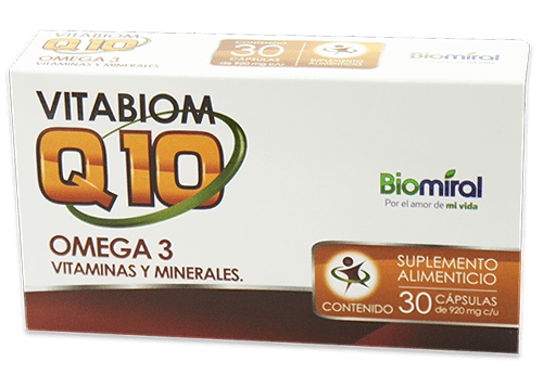 Comprar Biomiral Vitabiom Q10 Suplemento Alimenticio Con 30 Cápsulas