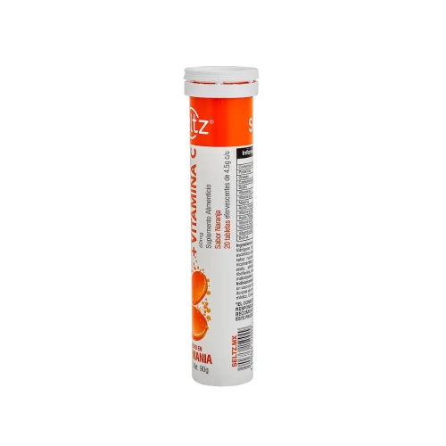 Seltz Multivitaminas + Vitamina C con 90 g de Tabletas Efervescentes