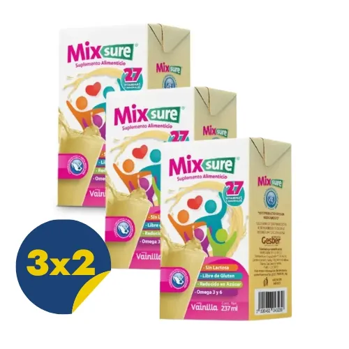 Comprar Mixsure Suplemento Alimenticio Sabor Vainilla Con 237 Ml Pack 3x2