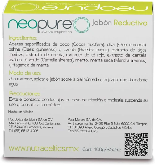 Comprar Neopure Jabón Reductivo 1 Barra De 100 G