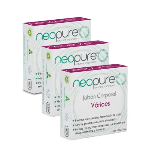 Comprar Neopure Jabón Corporal Várices Barra De 100 G Pack 3×2