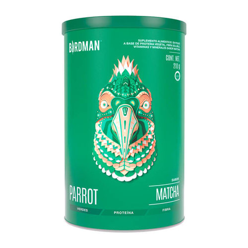 Birdman Parrot Greens & Protein Matcha Con 210 G