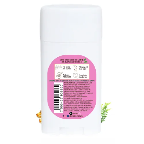 Diadié Desodorante Natural Para Mujer Con 60 G