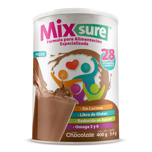 Comprar Mixsure Potenciador Nutricional, Suplemento Sabor Chocolate Polvo Con 400 G