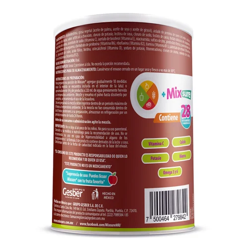 Comprar Mixsure Potenciador Nutricional, Suplemento Sabor Chocolate Polvo Con 400 G