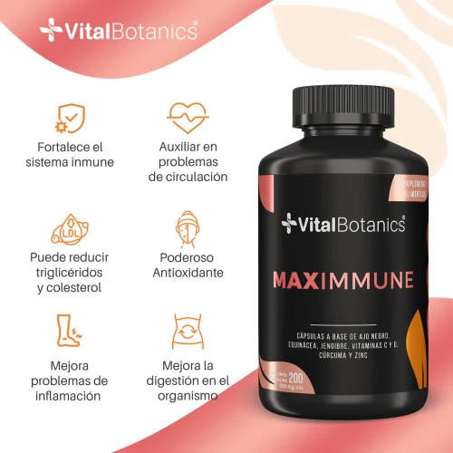 Comprar Vitalbotanics Suplementos Para Tu Sistema Inmune Con 200 Cápsulas