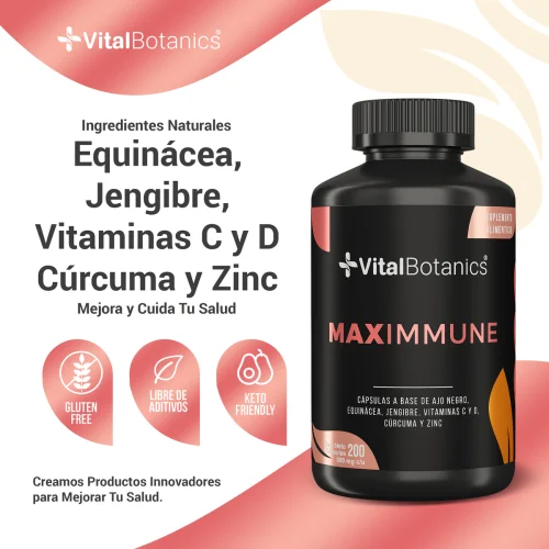 Comprar Vitalbotanics Suplementos Para Tu Sistema Inmune Con 200 Cápsulas