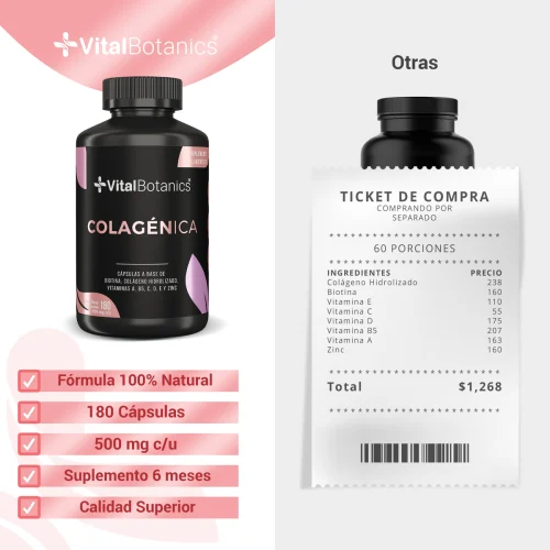 Comprar Vitalbotanics Colageno Hidrolizado Con 200 Cápsulas