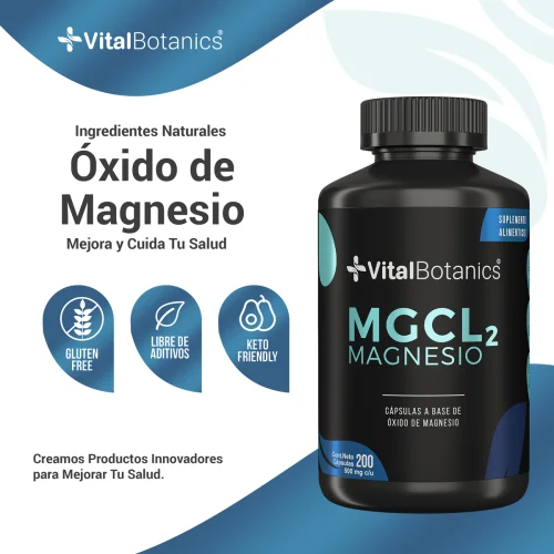 Comprar Vitalbotanics Magnesio 500 Mg Con 200 Cápsulas
