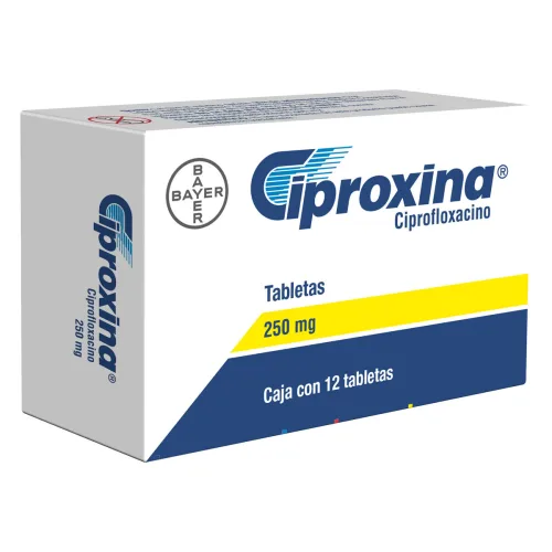 Ciproxina 250 Mg Con 12 Comprimidos