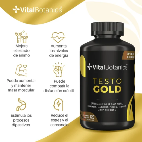 Comprar Vitalbotanics Testo Gold Con 120 Cápsulas