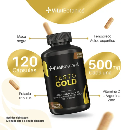 Comprar Vitalbotanics Testo Gold Con 120 Cápsulas