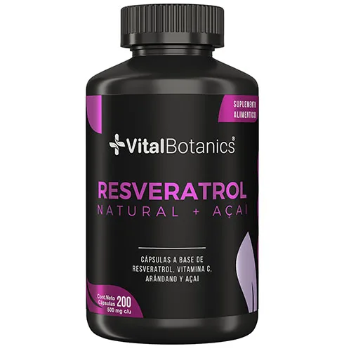 Comprar Vitalbotanics Resveratrol + Acai Con 200 Cápsulas