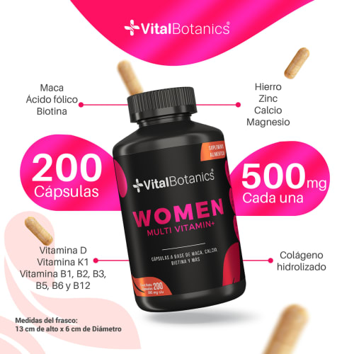 Comprar Vitalbotanics Women Multivitamin + Con 200 Cápsulas