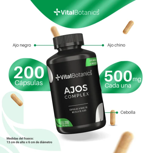 Comprar Vitalbotanics Ajos Complex Con 200 Cápsulas