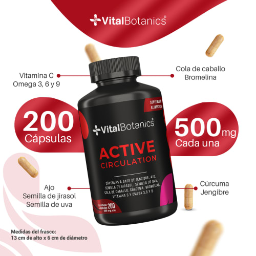 Comprar Vitalbotanics Active Circulation Con 200 Cápsulas