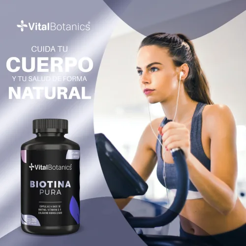 Comprar Vitalbotanics Biotina Pura + Colageno Hidrolizado Con 200 Cápsulas