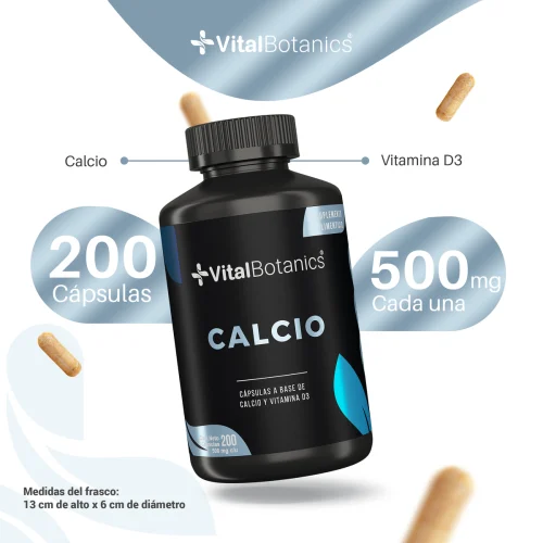 Comprar Vitalbotanics Calcio + Vitamina D3 Con 200 Cápsulas