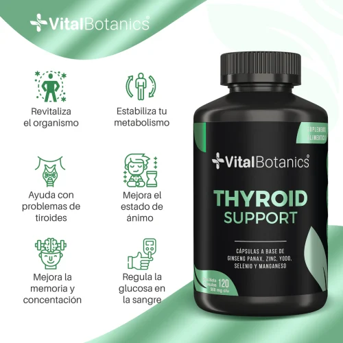 Comprar Vitalbotanics Thyroid Support Con 120 Cápsulas