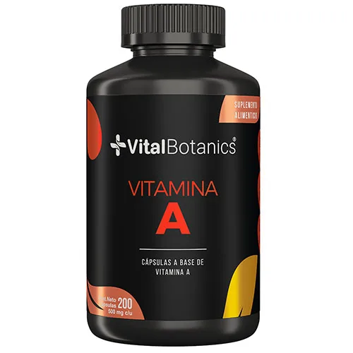 Comprar Vitalbotanics Vitamina A Retinol 500 Mg Con 200 Cápsulas