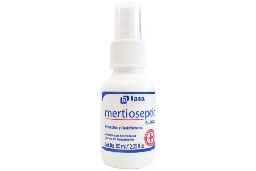 Comprar Lasa Mertioseptic Blanco Solución Antiséptica Spray Con 60 Ml