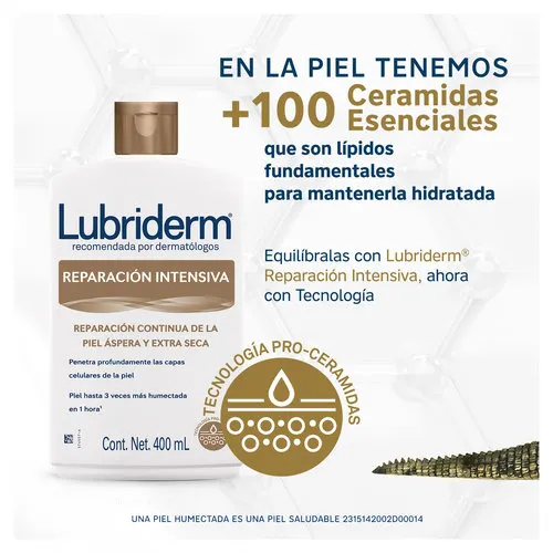 Lubriderm Reparación Intensiva Crema Corporal Con 400 Ml