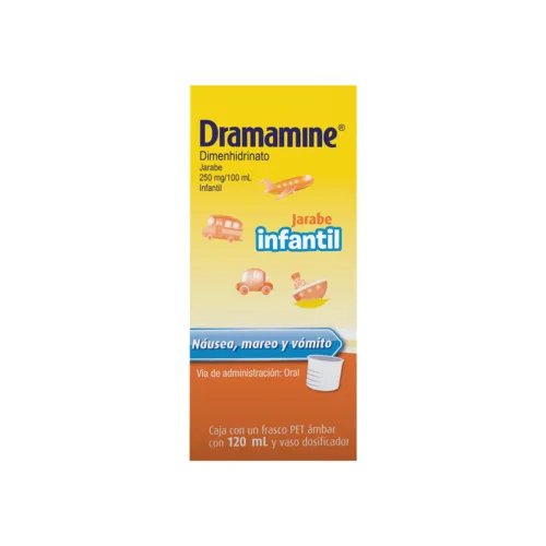 Comprar Dramamine 250 Mg Jarabe Infantil 120 Ml