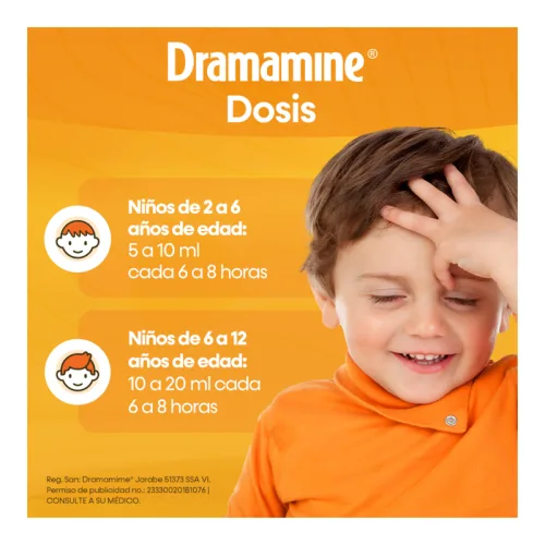 Dramamine 250 Mg Jarabe Infantil 120 Ml