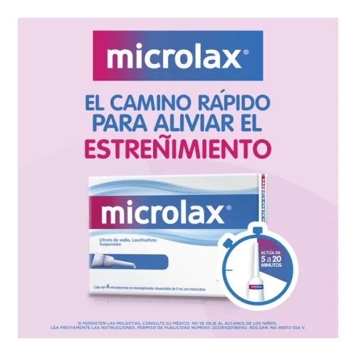 Microlax 90/9 Mg Suspensión Con 4 Microenemas
