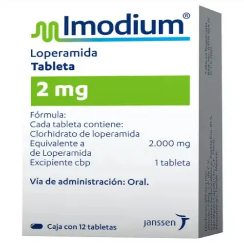 Imodium 2 Mg Con 12 Tabletas