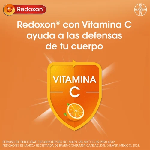 Redoxon con 10 Tabletas Efervescentes Sabor Naranja de 1 g