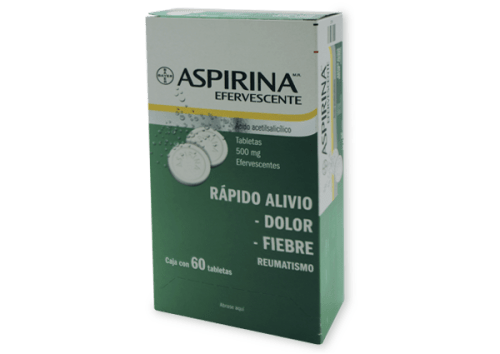 Comprar Aspirina 500Mg Con 60 Tabletas Efervescentes