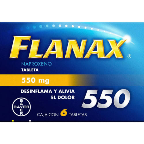 Comprar Flanax 550 Mg Con 6 Tabletas